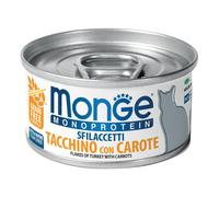 MONGE MONOPROTEIN SFILACCETTI TACCHINO & CAROTE 80 GR.