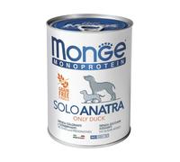 Monge Dog Monoprotein Adult Patè Solo Anatra - Monge Dog Monoprotein Adult Patè Solo Anatra - Lattina Da 400 Gr - CONFEZIONE RISPARMIO