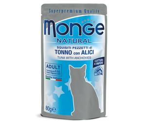 Monge - Natural Buste al Tonno con Alici da 80g