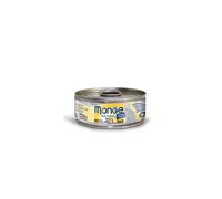 Monge Cat Natural Tonno, Petto di Pollo e Mais - Monge Cat Natural Tonno, Petto di Pollo e Mais - Lattina da 80 Gr - CONFEZIONE RISPARMIO