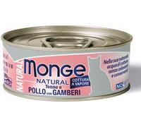 Monge Natural Cat Lattina Multipack 24x80G TONNO E POLLO CON GAMBERI