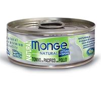 Monge Natural Cat Lattina Multipack 24x80G TONNO PACIFICO E POLLO