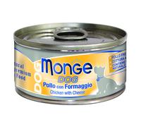 Monge Dog Sfilaccetti al naturale Pollo con Formaggio Lattina 95 g
