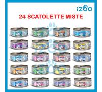 MONGE NATURAL SCATOLETTE GATTO 80 gr UMIDO PER GATTI AL NATURALE LATTINE MISTE