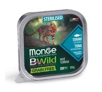 Monge Natural Super Premium Bwild Grain Free Cat 100 gr Tonno - confezione da 6 pezzi - Cibo umido per gatti - 1° ORDINE? scegli lo sconto BZR5 / BZR20 + 200 punti fedeltà