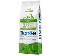 36987 MONGE MANGIME PER CANI CROCCHETTE ALL BREEDS ADULT CON CONIGLIO RISO E PAT