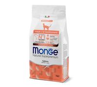 Monge Natural Superpremium Adult Monoprotein con Salmone - 10 kg - Cibo monoproteico gatto - 1° ORDINE? scegli lo sconto BZR5 / BZR20 + 200 punti fedeltà