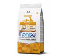 Monge Natural Superpremium All Breeds Adult Monoprotein Tacchino con Riso e Patate - 12kg - Crocchette Monoproteiche Cane - 1° ORDINE? scegli lo sconto BZR5 / BZR20 + 200 punti fedeltà