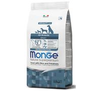 Monge Natural Superpremium All Breeds Adult Monoprotein Trota con riso e patate 2,5 kg - Crocchette monoproteiche cane - 1° ORDINE? scegli lo sconto BZR5 / BZR20 + 200 punti fedeltà
