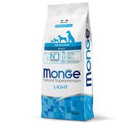 Monge Natural Superpremium All Breeds Adult Monoprotein Light Salmone con Riso 12 kg - Crocchette monoproteiche cane - 1° ORDINE? scegli lo sconto BZR5 / BZR20 + 200 punti fedeltà