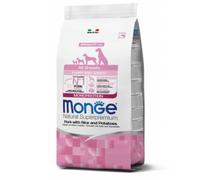 MONGE CANE CROCCHETTA ALL BREEDS PUPPY & JUNIOR MAIALE con RISO e PATATE 12 KG