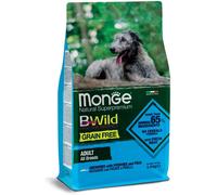 MONGE CANE CROCCHETTA BWILD GRAIN FREE ADULTO ACCIUGHE PATATE PISELLI 2,5 KG