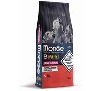 MONGE BWILD DOG LOW GRAIN PUPPY & JUNIOR CERVO 12 KG.