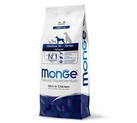Monge Natural Superpremium Medium Senior Ricco di Pollo - 12 kg - Croccantini per cani - 1° ORDINE? scegli lo sconto BZR5 / BZR20 + 200 punti fedeltà