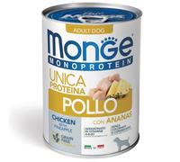 Monge Natural Superpremium Monoprotein Patè Pollo con Ananas 400g - Umido per cani monoproteico