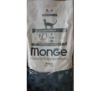 Monge Natural Superpremium Monoprotein STERILISED TROUT, cibo secco per gatti s
