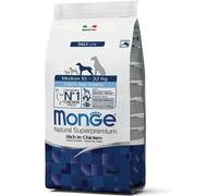 Monge Natural Medium Puppy & Junior Ricco di Pollo: 3 kg