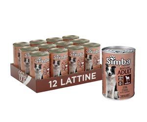 Monge Simba Bocconcini Adult Agnello Umido Cani Lattina 1230g 12 Pezzi
