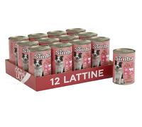 Monge Simba Bocconcini Adult Carne Manzo Umido Cani Lattina 1230g 12 Pezzi