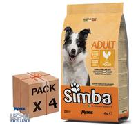 Monge Simba Crocchette Pollo 4x4kg: Alimento Completo Cani Adulti, Vitamine