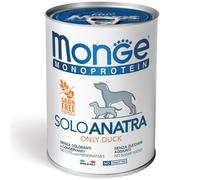 Monge Dog Monoprotein Adult Patè Solo Anatra - Monge Dog Monoprotein Adult Patè Solo Anatra - Lattina Da 400 Gr - CONFEZIONE RISPARMIO