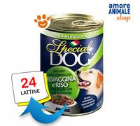Monge Special Dog Adult Bocconi Selvaggina e Riso - Lattina Da 400 Gr - CONFEZIONE RISPARMIO
