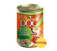 Monge Special Dog All Breeds Adult Paté Vitello e Verdure 24x400g SPEDIZ INCLUSA