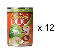 MONGE SPECIAL DOG PATE' 12 PEZZI DA 400 GR CARNE VITELLO/VERDURE CANI ADULTI