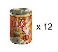 Monge Special Dog, Patè con Pollo e Coniglio, 12 x 400 grammi