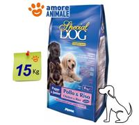 MONGE Special Dog Puppy & Junior Pollo e Riso Kg.15 - Crocchette per cane cani