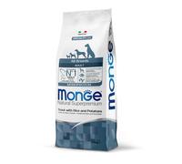 Monge Speciality Line All Breeds Adult Monoprotein crocchette per cani - trota, riso e patate 12 kg