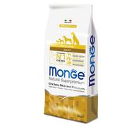 Monge Natural Superpremium All Breeds Adult Monoprotein Pollo con Riso e Patate - 12 kg - Crocchette Monoproteiche Cane - 1° ORDINE? scegli lo sconto BZR5 / BZR20 + 200 punti fedeltà