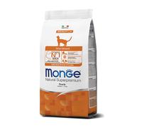 Monge superpremium gatto sterilizzato anatra 1,5 kg crocchette per gatti light