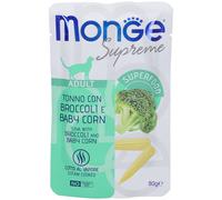 Monge Supreme Bustine Gatto Adulto Tonno Con Broccoli e Baby Corn 80 g
