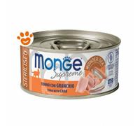 Monge Supreme Cat Adult Serilised Tonno con Granchio - Monge Supreme Cat Adult Serilised Tonno con Granchio - Lattina da 80 Gr - CONFEZIONE RISPARMIO