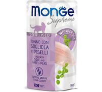 Monge Supreme Cat Sterilised Busta Multipack 24x80G TONNO CON PISELLI