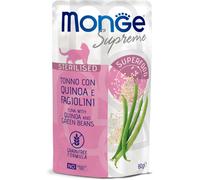 Monge – Buste Supreme Sterilised con Tonno, Quinoa e Fagiolini – 80 g