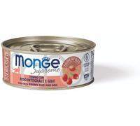 Monge Supreme Cat Sterilised Lattina Multipack 24x80G TONNO CON RISO E GOJI