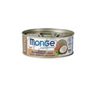 Monge Supreme Kitten in salsa lattina da 80 gr: Tonno con riso integrale e cocco