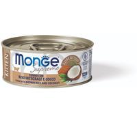 Monge Supreme Kitten Lattina Multipack 24x80G TONNO CON RISO E COCCO