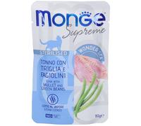 Monge Supreme Pezzetti di Tonno con Triglia Fagiolini Cibo Umido