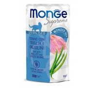 Monge Supreme Sterilised in salsa bustina da 80 gr - Tonno con triglia e fagiolini - Confezione da 24 pezzi - 1° ORDINE? scegli lo sconto BZR5 / BZR20 + 200 punti fedeltà