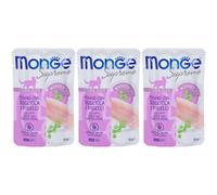 Monge Supreme Sterilised Pezzetti di Tonno con Sogliola e Piselli 3x80
