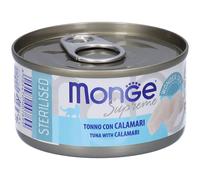 Monge Supreme Sterilised Tonno Con Calamari Gatti Sterilizzati 4x80 g