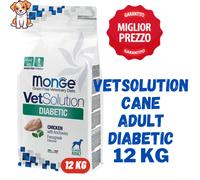 MONGE VETSOLUTION DIABETIC Crocchette Cane Sacco da 12kg - 12 kg