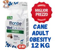 MONGE VETSOLUTION OBESITY Crocchette Cane Sacco da 12kg _ 12 kg SCAD. 11/2027