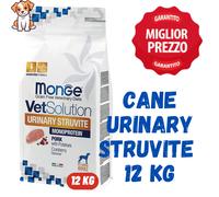 2 kg Monge VetSolution Secco Cane Urinary Struvite Alimento Dietetico Cibo Crocchette Croccantini per la Dissoluzione di Calcoli a Base di Struvite