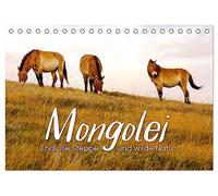Mongolei - Endlose Steppe und wilde Natur. (Tischkalender 2026 DIN A5 quer), CALVENDO Monatskalender: Eine unbeschreibliche Reise durch ein unbekanntes Land.