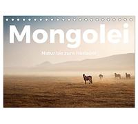 Mongolei - Natur bis zum Horizont (Tischkalender 2026 DIN A5 quer), CALVENDO Monatskalender: Entdecken Sie die malerische Mongolei, so wie Sie sie noch nie gesehen haben.