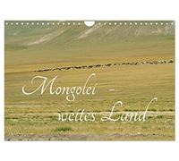 Mongolei - weites Land (Wandkalender 2026 DIN A4 quer), CALVENDO Monatskalender: Der Kalender zeihgt ein fernes, naturbelassenes Land mit seinen weiten Steppen, Seen und der Gobi